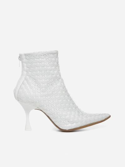 Mm6 Maison Margiela Pluriball Pvc Ankle Boots In Transparent Bright White