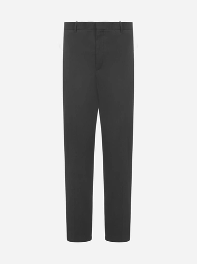 Neil Barrett Cotton And Viscose Blend Cropped Trousers