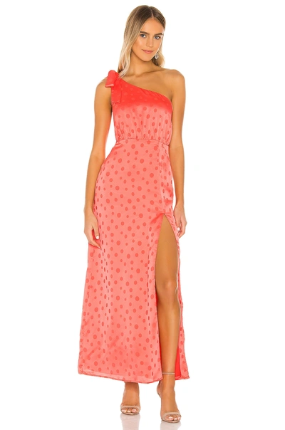Privacy Please Blake Maxi Dress In Hot Coral