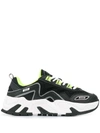 Msgm Attack Chunky Sole Sneakers In Black