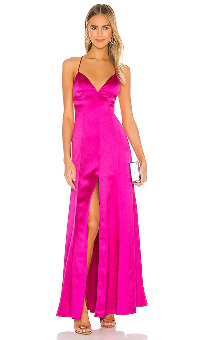 Lovers & Friends Bermuda Dress In Magenta Pink