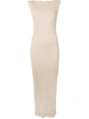 Anna Quan Drew Ribbed Dress In Neutrals