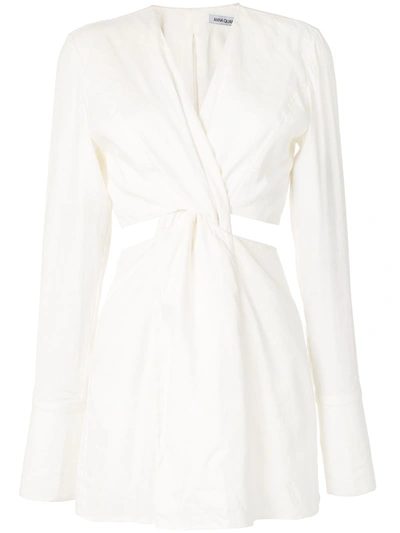 Anna Quan Harley Knot-detail Dress In White