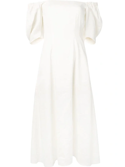 Anna Quan Off-the-shoulder Aura Dress In White