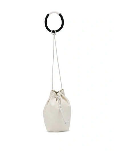 Jil Sander Pouch Style Bracelet Bag In White