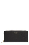 Kate Spade Margaux Leather Continental Wallet In Black