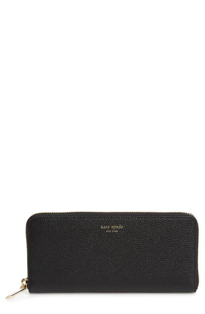 Kate Spade Margaux Leather Continental Wallet In Black