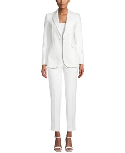 Anne Klein Single-button Blazer In White