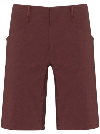 Veilance Voronoi Lightweight Shorts In Red