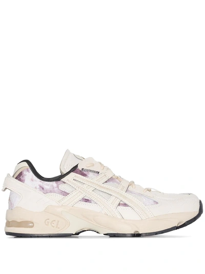 Asics White Reconstructed Kayano 5 Low Top Sneakers In Neutrals