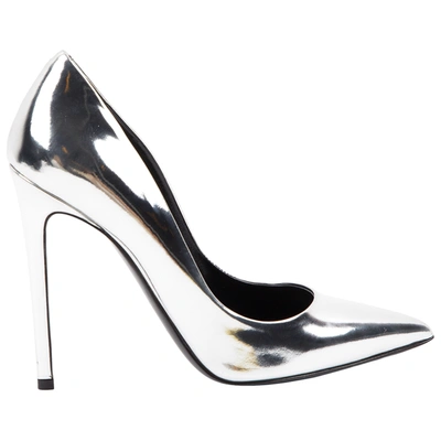 Pre-owned Ermanno Scervino Patent Leather Heels In Silver