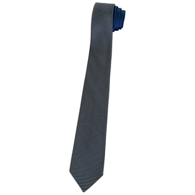 Pre-owned Tommy Hilfiger Silk Tie In Blue