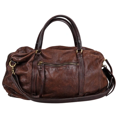 Pre-owned As98 Brown Leather Handbag