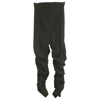 Pre-owned Jacquemus L'amour D'un Gitan Wool Trousers In Anthracite