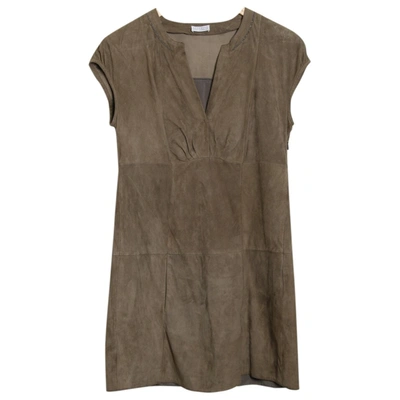 Pre-owned Brunello Cucinelli Mini Dress In Beige