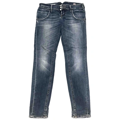 Pre-owned Cycle Slim Trousers In Blue