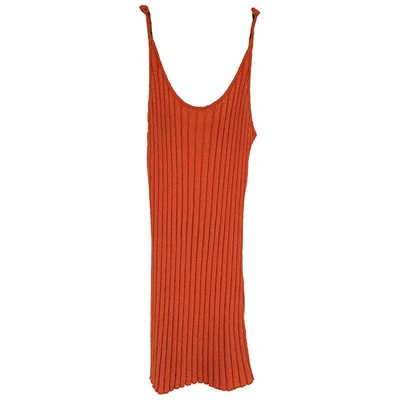 Pre-owned Moschino Mini Dress In Orange