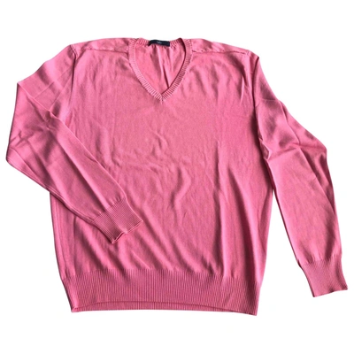 Pre-owned Z Zegna Pink Cotton Knitwear & Sweatshirt