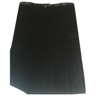 Pre-owned Saint Laurent Maxi Skirt In Black