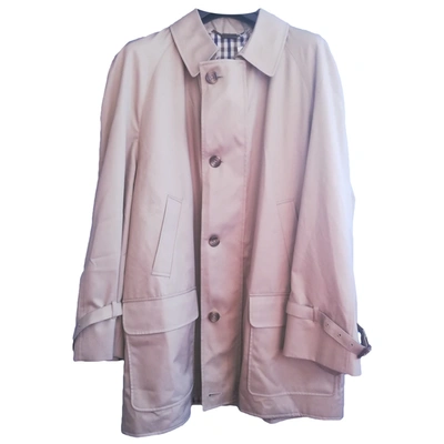 Pre-owned Aquascutum Trench Coat In Beige