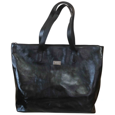 Pre-owned Armani Collezioni Leather Handbag In Brown
