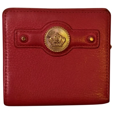 Pre-owned Juicy Couture Leather Wallet In Red