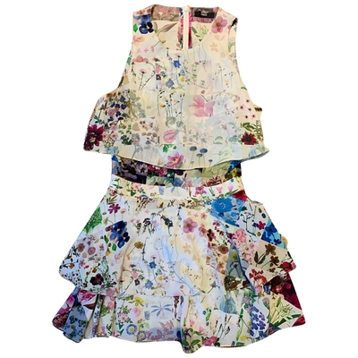 Pre-owned Markus Lupfer Silk Mini Dress In Multicolour