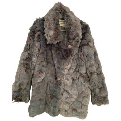 Pre-owned Urbancode Faux Fur Coat In Grey