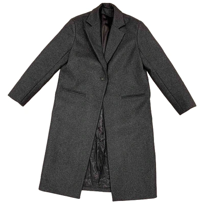 Pre-owned Harmony Grey Wool Coat