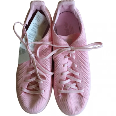 Pre-owned Adidas Originals Stan Smith Cloth Trainers In Pink