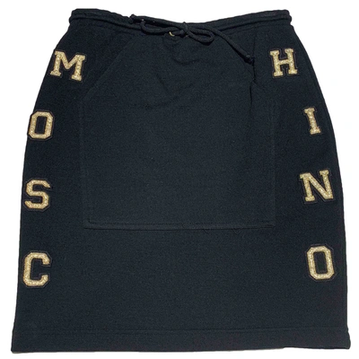 Pre-owned Moschino Cheap And Chic Wool Mini Skirt In Black