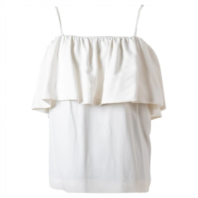 Pre-owned Msgm Camisole In White