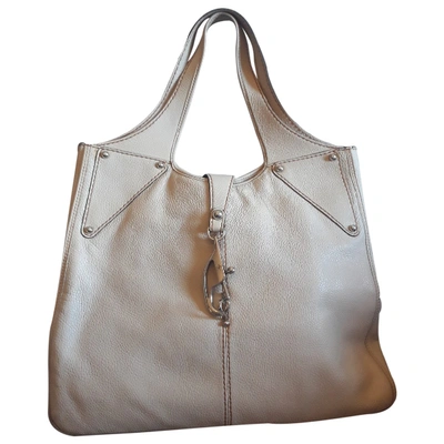 Pre-owned Fay Beige Leather Handbag