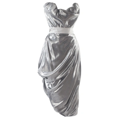 Pre-owned Vivienne Westwood Silver Silk Dress