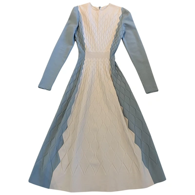 Pre-owned Ulyana Sergeenko Blue Wool Dress