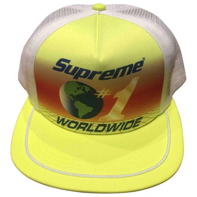 Pre-owned Supreme Hat In Yellow