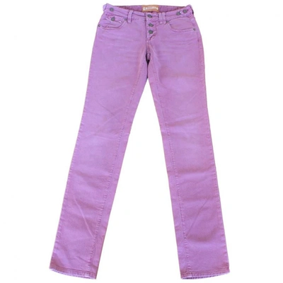Pre-owned John Galliano Trousers In Pink