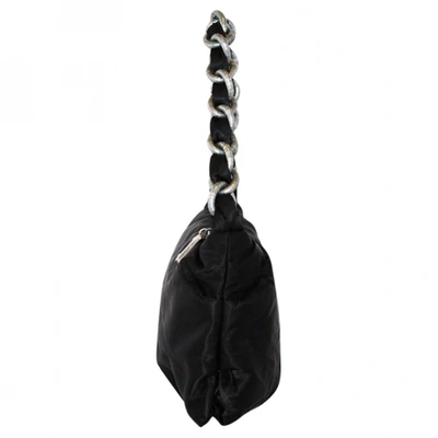 Pre-owned Fay Silk Handbag In Black