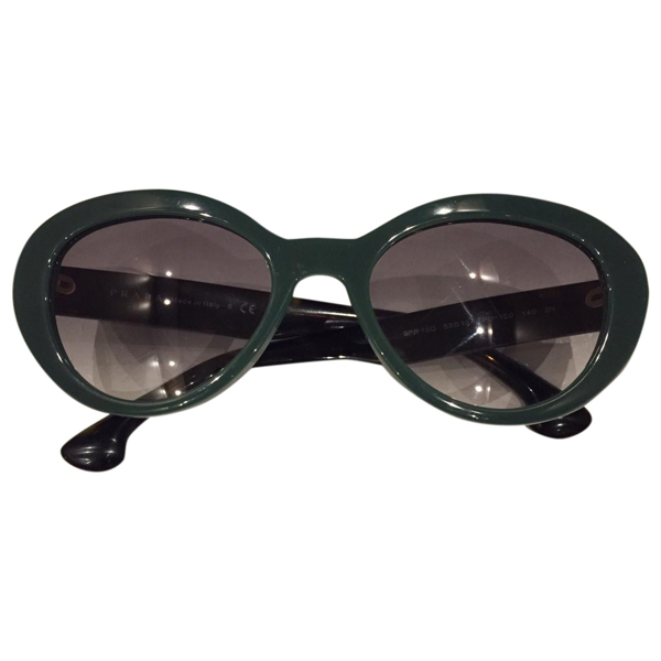 prada glasses green frame