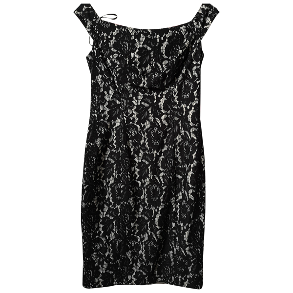 vince camuto black lace dress