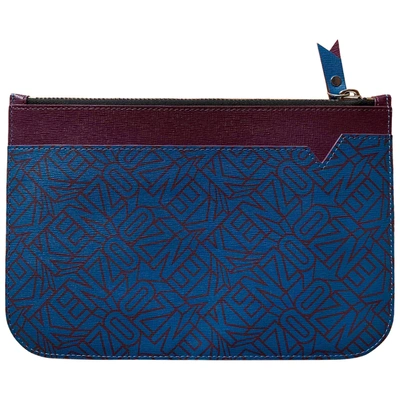 Pre-owned Kenzo Blue Leather Clutch Bag