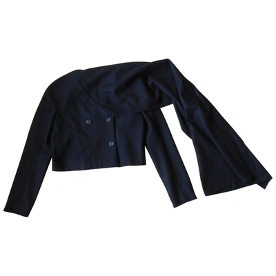 Pre-owned Vionnet Cashmere Short Vest In Black