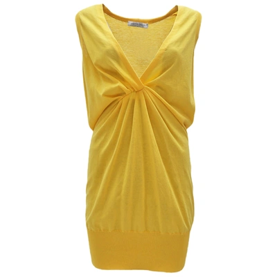 Pre-owned Viktor & Rolf Yellow Cotton Dress