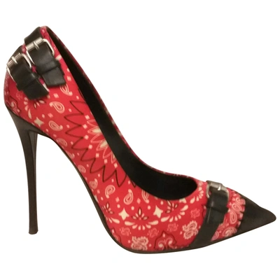 Pre-owned Giuseppe Zanotti Cloth Heels In Red