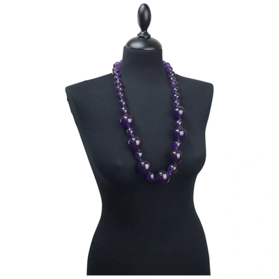 Pre-owned Blumarine Necklace In Purple
