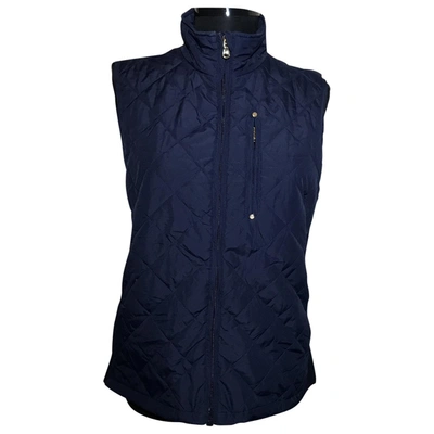 Pre-owned Lauren Ralph Lauren Short Vest In Navy