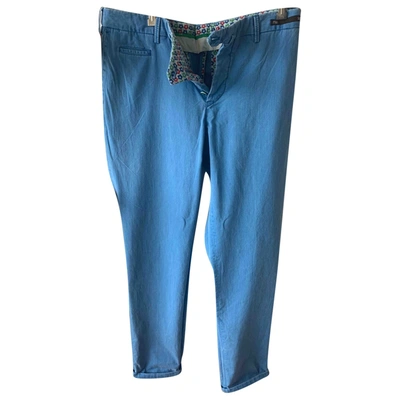 Pre-owned Pt01 Blue Cotton Jeans