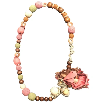 Pre-owned Stella Forest Cloth Necklace In Multicolour