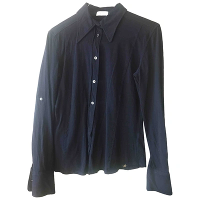 Pre-owned Malo Wool Shirt In Blue