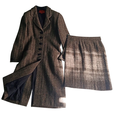 Pre-owned Emanuel Ungaro Wool Skirt Suit In Other